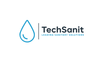 Logo marki TechSanit – kabiny prysznicowe i zlewozmywaki