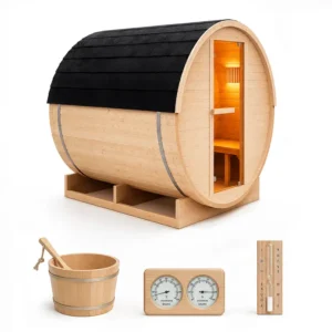 Sauna ogrodowa beczka 200x150cm bez pieca