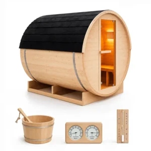 Sauna ogrodowa beczka 200x200cm bez pieca