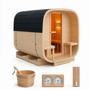 Sauna ogrodowa kwadratowa 220x240cm bez pieca